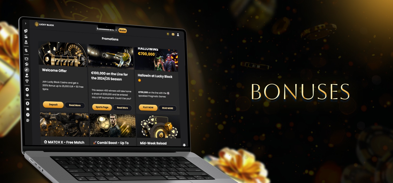 available bonuses for casino users